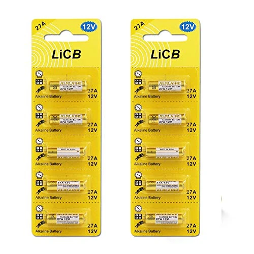 Zeitlich begrenztes Angebot: LiCB 10 Stück 27A 12V Alkaline Batterie, V27A LR27A MN27 L828 A27 12V Batterie 3 Jahre Lagerfähigkeit 100% Voll Garantie von 6.99 € auf 6.99 € (0.00% Rabatt)