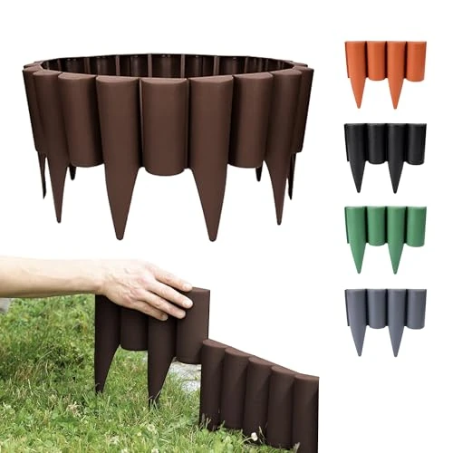 Offre limitée : GARDENIX 2,5m Bordure de jardin rebord de jardin palisade pelouse parterre Aspect bois brun de 20.00 EUR à 20.00 EUR (remise 0%)