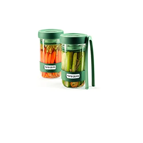 Oferta limitada: Lékué Kit de utensilios para preparar encurtido casero, Verde, 700 ml de 25.56 € a 24.28 € (ahorro 5%)