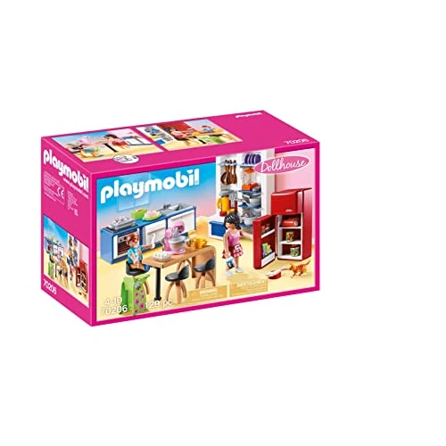 Offerta a tempo: PLAYMOBIL Dollhouse 70206, Cucina — 10% da 25,47 € a 22,89 €
