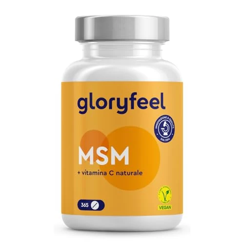 Offerta a tempo: MSM 2000mg + Vitamina C Acerola - 365 Compresse ad Alto Dosaggio — 20% da 24,99 € a 19,99 €