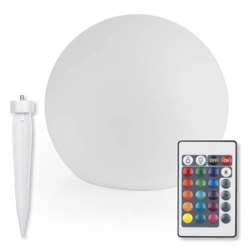 Limited-time offer: EASYmaxx Solar Ball Diameter 30 cm Atmospheric Garden Decoration with LED Lighting and Eye-catching Includes Daylight Sensor and Remote Control [Colour Changing and Warm White Lights Possible] from 50.23 £ to 50.23 £ (save 0.00%)