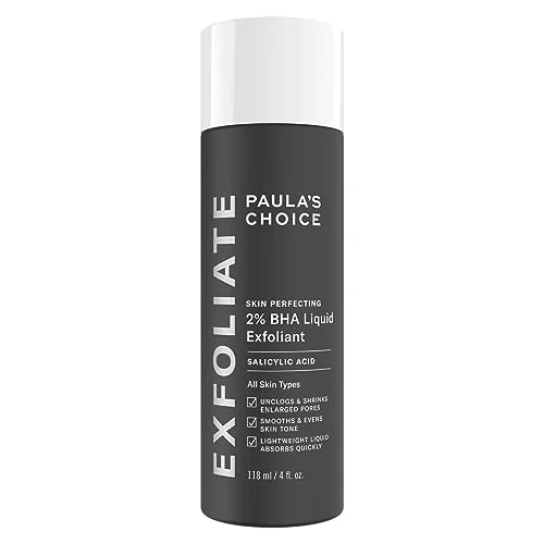 Paula's Choice SKIN PERFECTING 2% BHA Esfoliante Liquido - Peeling Viso con Acido Salicilico - Combatte Imperfezioni, Punti Neri & Brufoli - Ridurre i Pori - Pelli Miste o Grasse - 118 ml