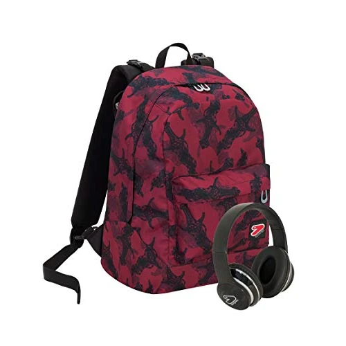 Offerta a tempo: Seven Zaino Reversibile Updown, Rosso, Nero, Cuffie incluse, Per bambini, Bambine, Ragazzi e ragazze, Scuola e tempo libero - 28% da 77.90 € a 55.80 €