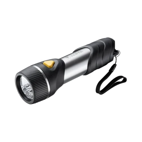 Limited-time offer: VARTA LED Torch, Day Light Multi LED F30, LED Torch 14 LEDs | shockproof housing, wrist strap, incl. 2x D Batteries, ideal for the home, power outage, robust, long-lasting housing from 16.19 £ to 16.19 £ (save 0.00%)