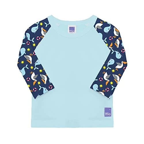 Limited-time offer: Bambino Mio, UPF 40+ Sun Protection Long Sleeve Swim Guard Rash Top for Baby and Toddler (0-6 Months - Nautical) Boys and Girls from 11.99 £ to 11.99 £ (save 0.00%)