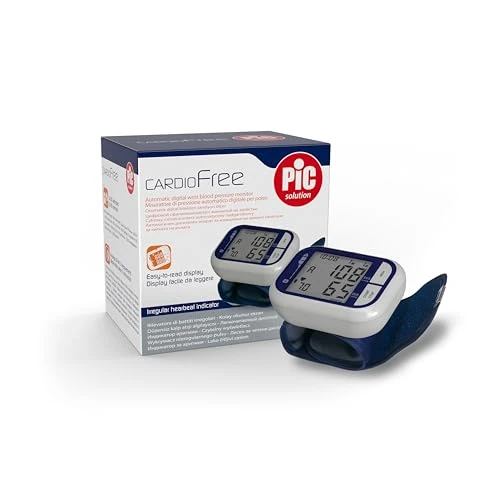 Pic Solution - Tensiómetro de muñeca Cardio Free, con memorias para 2 usuarios y media de las 3 últimas mediciones, color azul