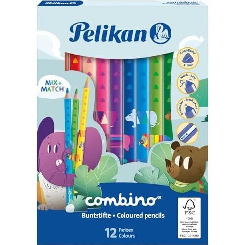 Offerta a tempo: Pelikan Combino Mix e Match, Matite Colorate Jumbo — 6% da 8,80 € a 8,28 €