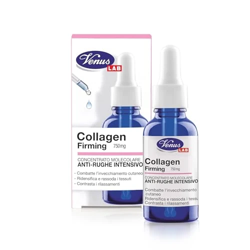 Offerta a tempo: Venus, Collagen Firming Concentrato Molecolare Anti-Rughe, Ridensifica e Rassoda la Pelle, 750 mg Collagene, Combatte l'Invecchiamento Cutaneo, Ideale Quando la Pelle Appare Stanca e Segnata 30 ml - 20% da 14.90 € a 11.89 €