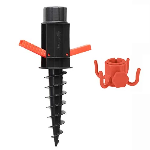 Offerta a tempo: Sekey Base per Ombrellone – Picchetto per Ombrellone da Spiaggia con Trivella e Gancio, Supporto per Ombrellone per Aste da 22-32 mm, per Sabbia e Terra, Nero - 0.00% da 14.00 € a 14.00 €