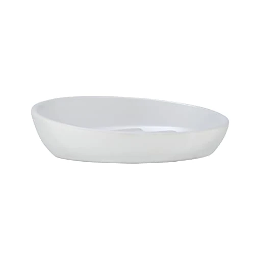 Limited-time offer: Wenko Badi White Ceramic Soap Dish - Soap Cup, Ceramic, 11.5 x 3 x 11.5 cm, White from 12.71 £ to 10.43 £ (save 17.94%)