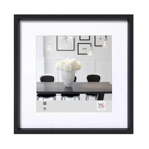 Offerta a tempo: walther design nera 40 x 40 cm con passe-partout, cornice in plastica Steel Style ES440B - 0.00% da 22.49 € a 22.49 €