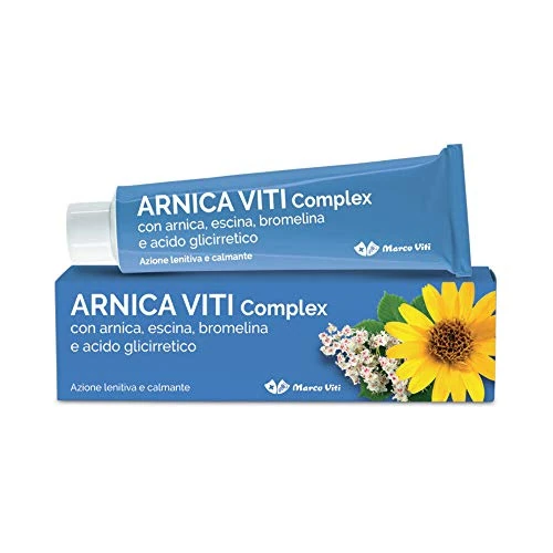Offerta a tempo: Marco Viti Arnica Viti Complex, 100 ml, Emulsione Lenitiva a Rapido Assorbimento, Con Arnica 5 percento, Escina, Bromelina e Acido Glicirretico, Sollievo dopo Traumi e Contusioni — 46% da 12,90 € a 6,94 €