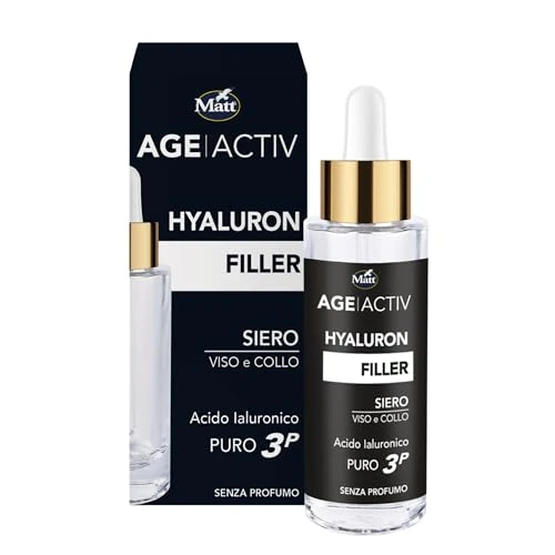 Matt – Age Activ Viso Concentrato Rimpolpante – Elisir Supremo mit Hyaluronsäure Puro 3P – Lifting Totale – 30 ml Flasche