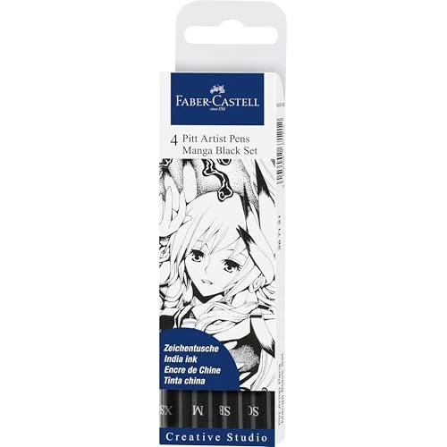 Offre limitée : FABER-CASTELL 267121 - Set de stylos à encre, 4 stylos, pointes fines, Soft Brush et Soft Calligraphy en noir de 12.00 € à 12.00 € (0.00% de remise)