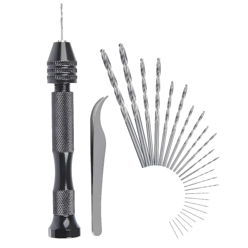Zeitlich begrenztes Angebot: CESFONJER Mini Mikro Handbohr Bit | Handbohrmaschine Set | Mini Bohrmaschine und 25 Pcs Spiralbohrer Für Handwerksbohrungen und Holzbearbeitung. von 10.99 € auf 10.99 € (0.00% Rabatt)