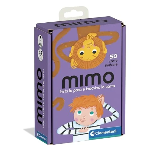 Offerta a tempo: Clementoni - Mimo, Mazzo di 50 Carte per Imitare Pose e Indovinare l'Azione, per Bambini 4+ Anni e Tutta la Famiglia, 2-6 Giocatori, Idea Regalo Made in Italy, Lingua Italiana, 16174 - 17% da 5.90 € a 4.90 €