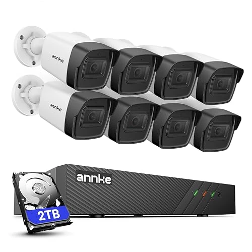 Beperkte aanbieding: ANNKE H500 8CH 5MP bewakingscamera set met 8X 5MP PoE IP67 waterdichte camera en 2TB 8CH 6MP NVR, H.265 videocompressie, EXIR-LED's, app-push-alarm, toegang op afstand van 609.99 EUR naar 609.99 EUR (besparing 0%)
