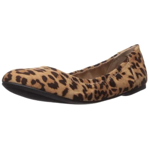 Amazon Essentials Belice Ballet Flat, Faux Leopard, 42 EU