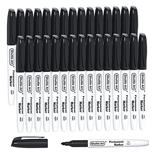 Zeitlich begrenztes Angebot: Shuttle Art 30 schwarze Permanent Marker fein, Folienstift permanent von 14.99 € auf 14.99 € (0.00% Rabatt)