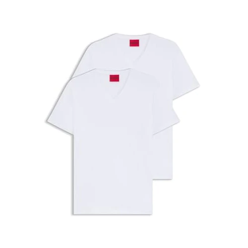Offre limitée : HUGO v T-Shirt, Blanc (White 100), XS Homme de 49.95 € à 21.74 € (56% de remise)