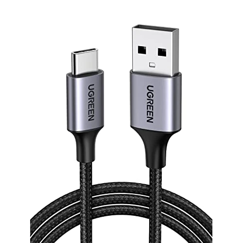 Offerta a tempo: UGREEN Cavo USB Type-C Ricarica Rapida 3A QC3.0 480Mbps Cavo USB C Nylon Intrecciato Compatibili con iPhone 17 16 15 Pro Max Plus Galaxy S25 S24 A16 A56 Xiaomi Note 15 14 Pixel 10 9 iPad Air (0.5M) - 19% da 6.99 € a 5.64 €