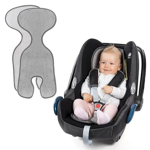 Oferta limitada: Zamboo Funda Grupo 0 Universal Verano, Colchoneta Grupo 0 Universal Compatible con Maxi-Cosi/Cybex/Römer, Funda Verano Silla Coche Transpirable, Gris de 23.99 EUR a 21.24 EUR (ahorro 11%)