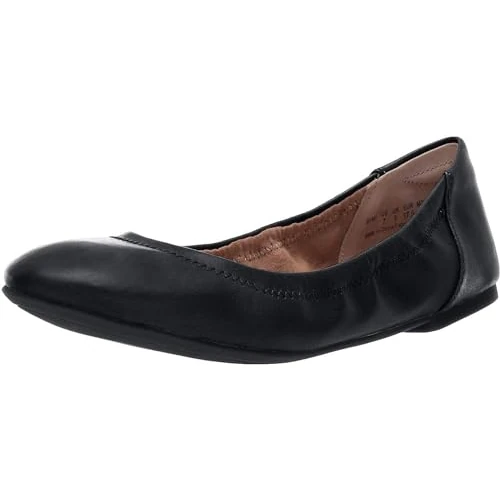 Amazon Essentials Ballerine Belice Donna, Nero Finta Pelle, 42.5 EU Larga