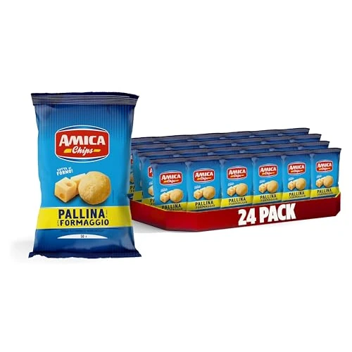 Offerta a tempo: AMICA Chips | Patatine Pallina al Gusto Formaggio, Snack di Mais Cotto al Forno — 10% da 24,59 € a 22,13 €