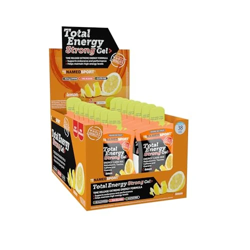 Offerta a tempo: NAMEDSPORT Total Energy Strong Gel | Gel Energetico con Caffeina, Taurina e Guaranà | Sport di Endurance (Ciclismo, Running, Triathlon) | Vegano e Senza Glutine | Gusto Limone 24 x 40ml - 14% da 48.78 € a 41.90 €