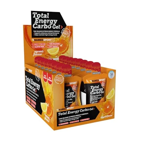 Offerta a tempo: NAMEDSPORT Total Energy Strong Gel | Gel Energetico con Caffeina, Taurina e Guaranà | Sport di Endurance (Ciclismo, Running, Triathlon) | Vegano e Senza Glutine | Gusto Agrumi 24 x 40 ml - 12% da 48.78 € a 42.90 €