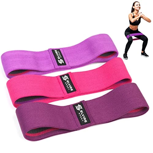 Offerta a tempo: ELVIRE SPORT Bande Elastiche Fitness Donna e Uomo (3 Pezzi) | Fasce Elastiche Resistenza in Tessuto Glutei, Fianchi e Gambe | Fasce Yoga, Pilates, Crossfit - 42% da 21.99 € a 12.81 €