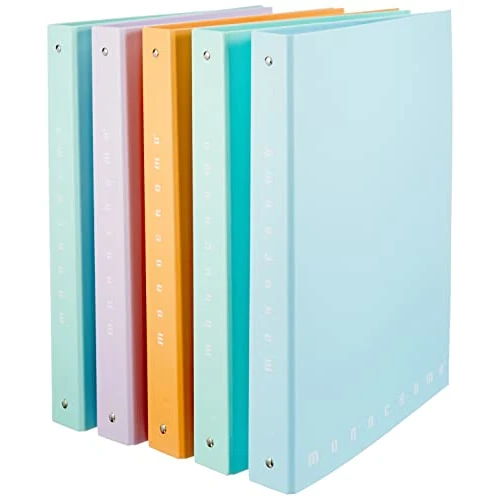 Offre limitée : Pigna, A4 Monochrome Pastel, classeur à anneaux, Couleurs pastel, Classement de documents, Format 27x32 cm, 5 pièc. de 24.09 € à 24.09 € (0.00% de remise)