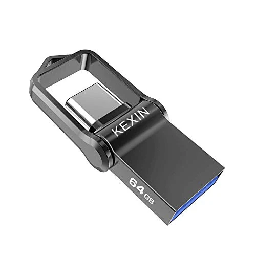 Offre limitée : KEXIN Clé USB Type C 64Go, Mini USB 3.0 64 Go Dual OTG Métal Étanche pour PC Dell XPS Console de Jeux et Android Type C Smartphones (Honor Xiaomi Oneplus), Noir de 17.99 € à 17.99 € (0.00% de remise)