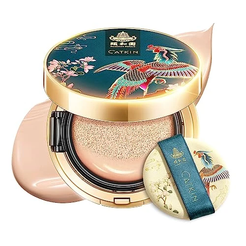 Offerta a tempo: CATKIN Fondotinta Cushion Formula Leggera e Lunga Tenuta,Anti Age,Effetto Naturale,7-in-1 Estratti Di Erbe,Finish Satin Trasparente,Ricariche Incluse 13g*2 C01 - 22% da 36.99 € a 28.99 €