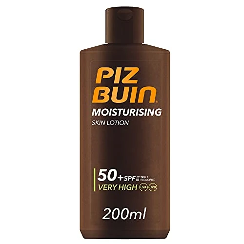 Piz Buin In Sun Loción Solar Hidratante SPF 50+, 1 unidad de 200ml