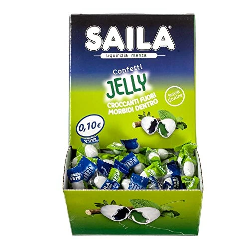 Offerta a tempo: Saila Jelly Mix Confetti Menta E Liquirizia - 200 Pezzi, 460 G - 32% da 20.55 € a 13.99 €