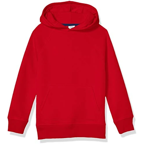 Amazon Essentials Felpe con Cappuccio in Pile Bambini e Ragazzi, Rosso, 11-12 Anni