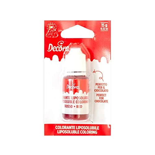 Offerta a tempo: Decora 9600082 Colorante Rosso Liposolubile 15 G Liquido - 43% da 7.50 € a 4.25 €
