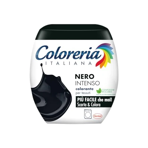 Coloreria Italiana Szary barwnik do tkanin i ubrań w pralce, głęboka czerń, 1 opakowanie
