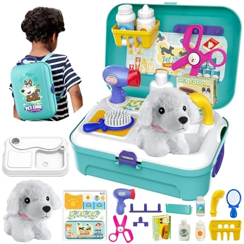 Offerta a tempo: HERSITY Veterinario Giocattolo con Peluche Cane, Gioco Bambini 3 Anni - 0.00% da 22.98 € a 22.98 €