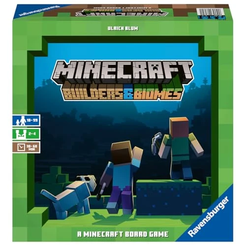 Offre limitée : Ravensburger - Minecraft Builders & Biomes - Jeu de Société Issu du Jeu Vidéo - Stratégie - 2 à 4 Joueurs dès 10 Ans - 26132 - (Multilingue – Français Inclus) de 23.99 EUR à 23.99 EUR (remise 0%)