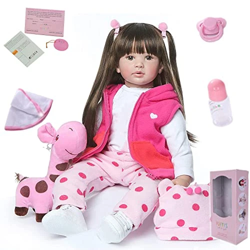 Offre limitée : ZIYIUI Reborn Baby Doll Réincarné bébé Poupée Doux Simulation Silicone Vinyle 24 Pouces 60 cm Garçon Fille Jouet Cadeau d'anniversaire (NO.1) de 54.60 € à 54.60 € (0.00% de remise)