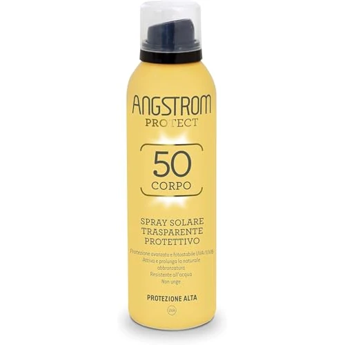 Offerta a tempo: Angstrom Protect Spray Solare Trasparente Protettivo Corpo SPF 50, 200 ml - 43% da 24.90 € a 14.23 €