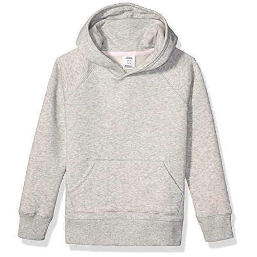 Limited-time offer: Amazon Essentials Girls' Pullover Hoodie Sweatshirt, Light Grey Heather, 9 Years from 9.40 £ to 9.40 £ (save 0.00%)