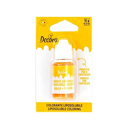 Offerta a tempo: Decora 9600081 Colorante Giallo Liposolubile 15 G Liquido - 61% da 10.80 € a 4.25 €