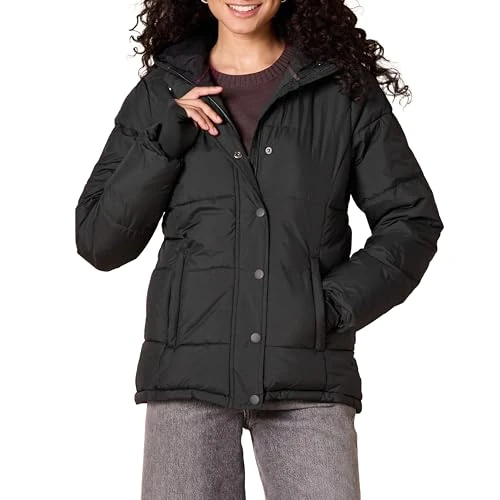 Limited offer: Amazon Essentials Women's Heavyweight Quilted Long-Sleeved Hooded Puffer Coat (Available in Plus Size) from 22.00 EUR to 22.00 EUR (save 0%)