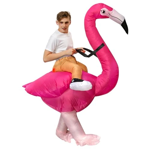 Limited-time offer: JASHKE Flamingo Costume Inflatable Costume Adult Inflatable Halloween Costumes Fancy Dress for Adult from 26.99 £ to 26.99 £ (save 0.00%)
