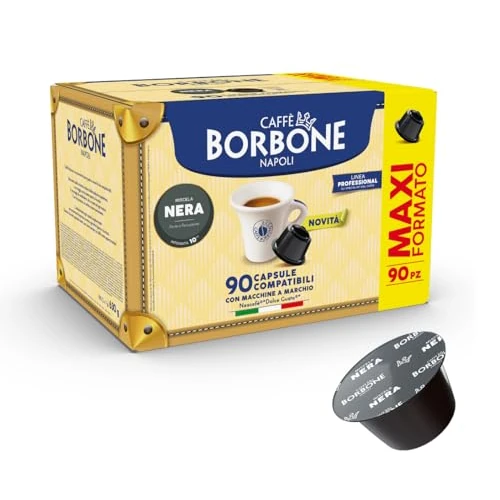 Caffè Borbone Miscela Nera - 270 capsule (3 pack da 90) - Compatibili con le Macchine a marchio Nescafè® Dolce Gusto®