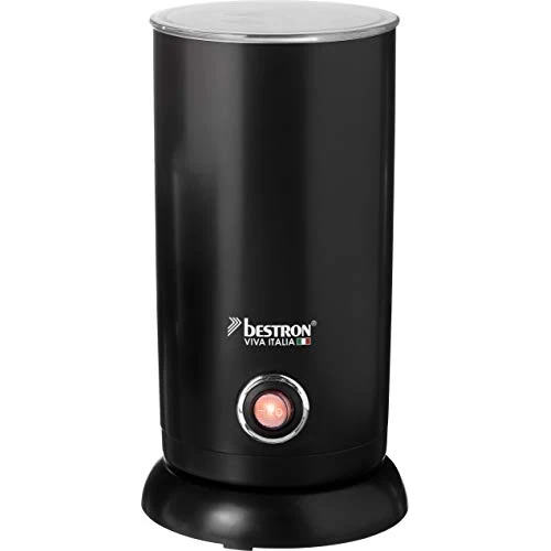 Oferta limitada: Bestron Espumador de Leche Eléctrico, Viva Italia, Inalámbrico, 550 W, 300 ml, Negro de 32.99 EUR a 18.55 EUR (ahorro 44%)